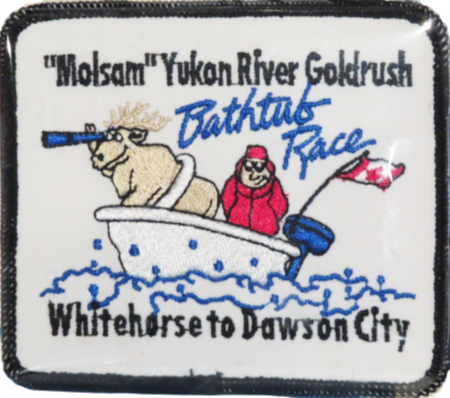 Molsam Yukon River bathtub race jacket patch, 1992