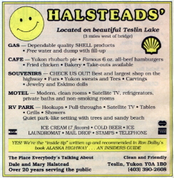 Halsteads' Teslin Lake Resort, Alaska Highway, 1992