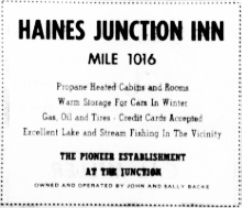 Haines Junction Inn, Alaska Highway