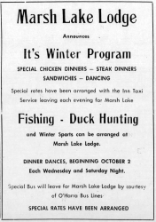 Marsh Lake Lodge, Alaska Highway, 1946