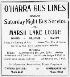 Marsh Lake Lodge, Alaska Highway, 1947
