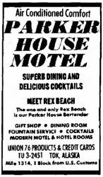 Parker House, Alaska Highway, 1968