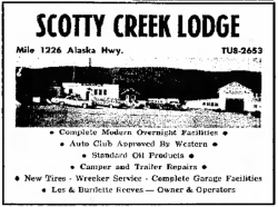Scotty Creek Lodge, Alaska Highway
