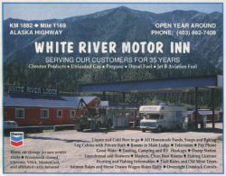 White River Lodge, Alaska Highway, 1992