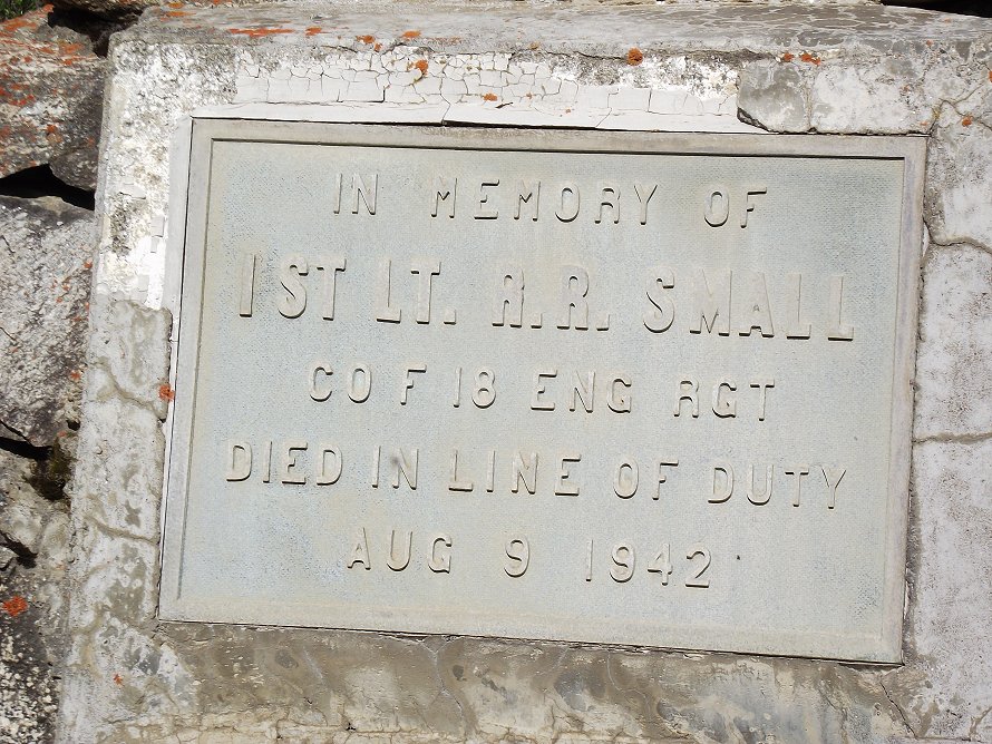 The Lt. Roland Small memorial