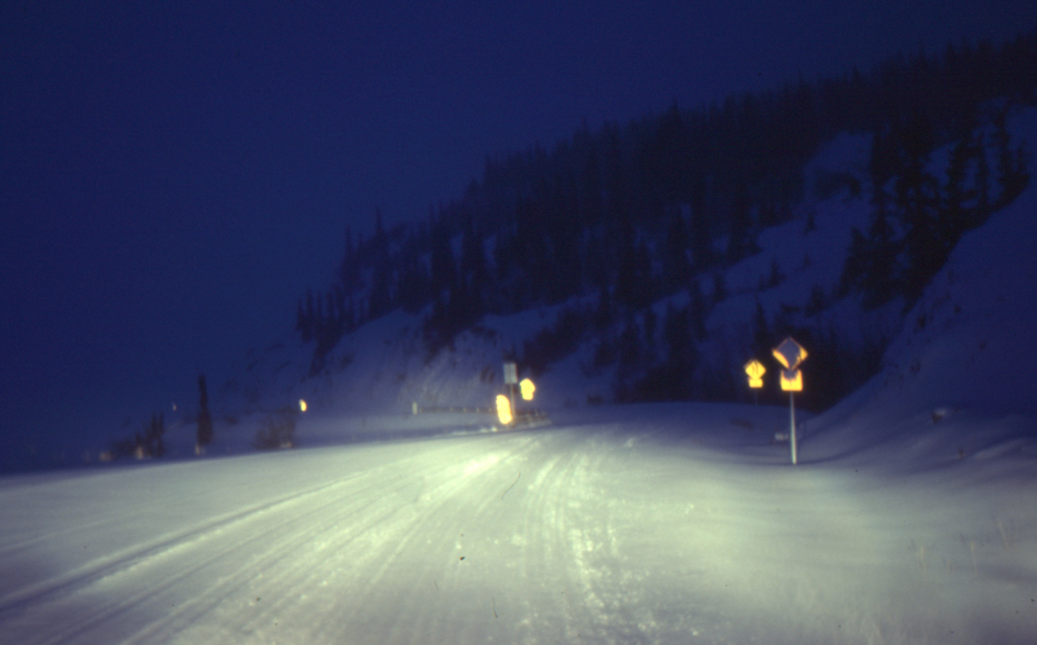 Winter driving on the Alaska Highway