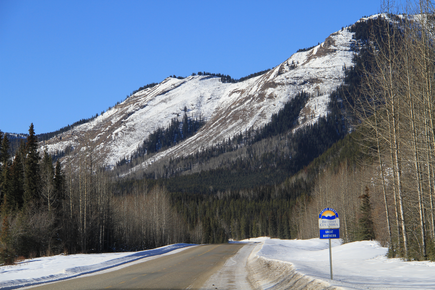 The Alaska Highway, part of BC's Great Northern Circle Route