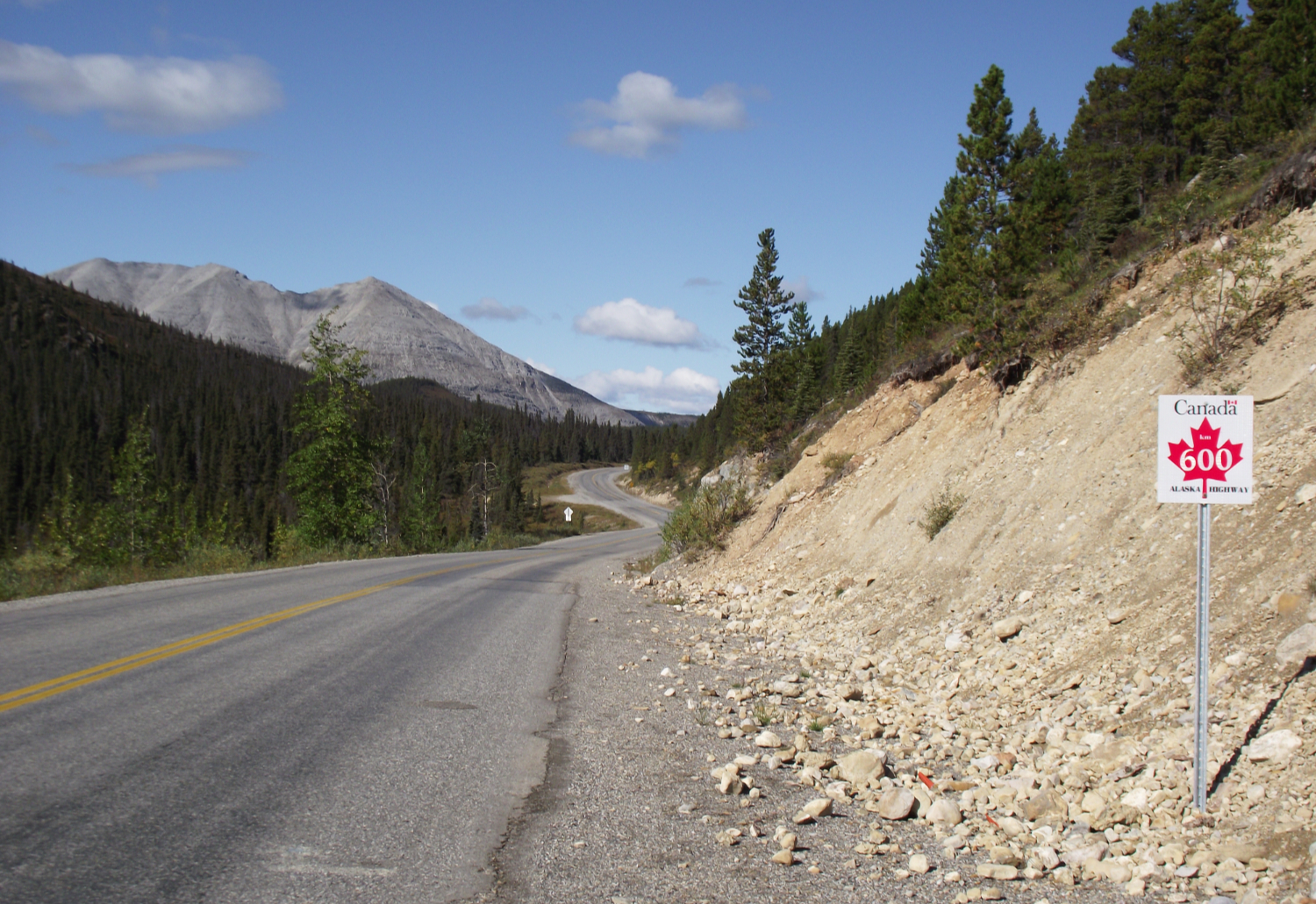 Alaska Highway Km 600