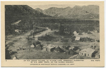 Alaska Highway postcard, 1943-44