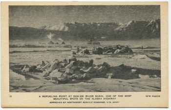 Alaska Highway postcard, 1943-44