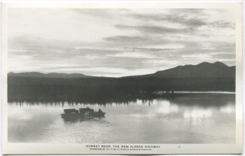 Alaska Highway postcard, 1943-44