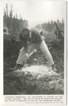 Alaska Highway postcard, 1943-44
