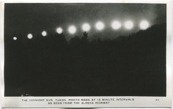 Alaska Highway postcard, 1943-44