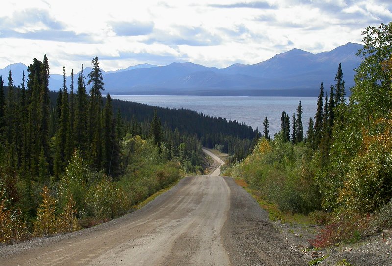 Southound on the Atlin Road near Hitchcock Creek on August 31, 2003
