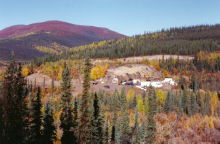 Placer gold mine in the Yukon
