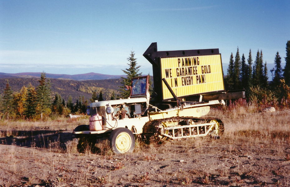 Old tractor at Boundary, Alaska