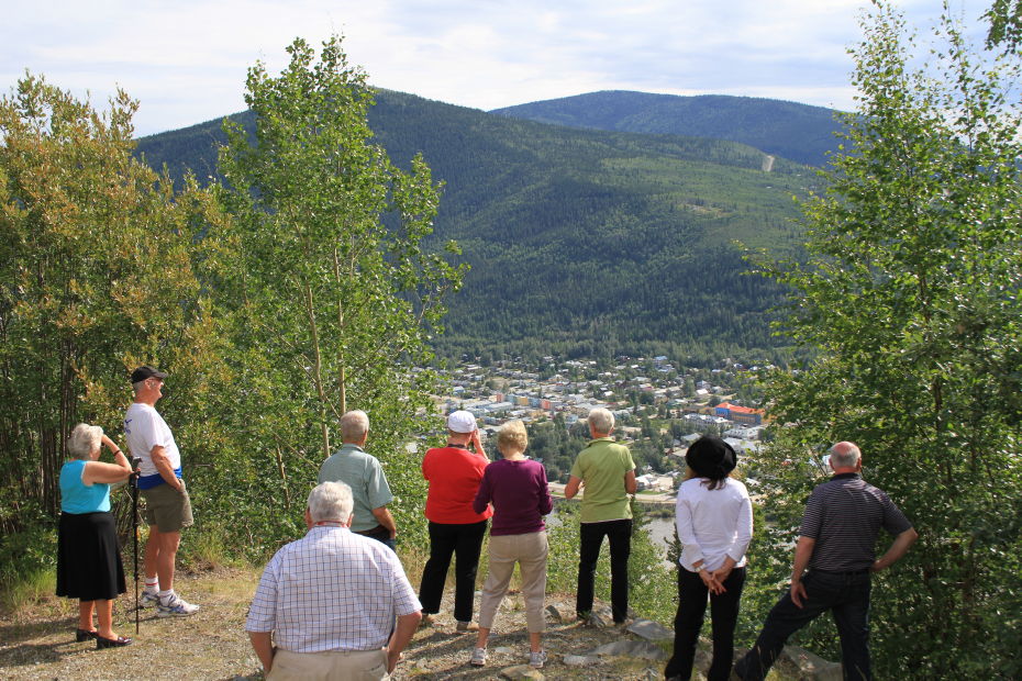Dawson City from the Top of the World Highway