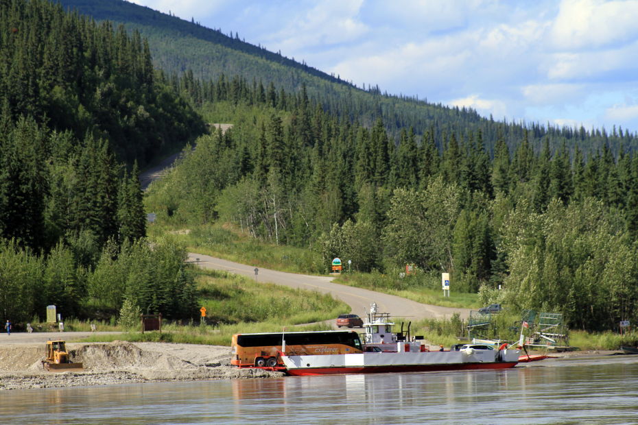 Ferry George Back at Dawson City, Yukon