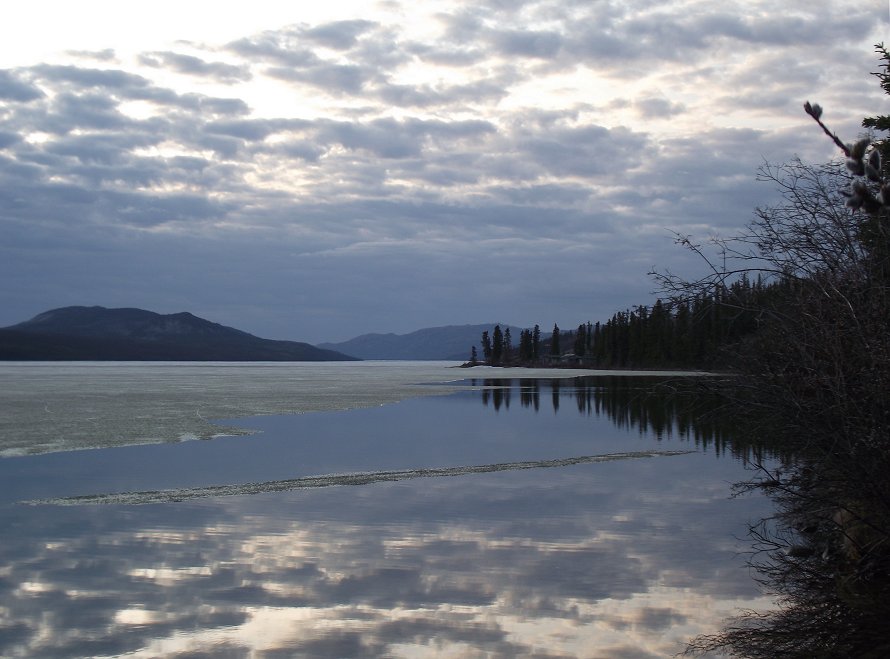 Fox Lake, Yukon, still frozen on May 20th