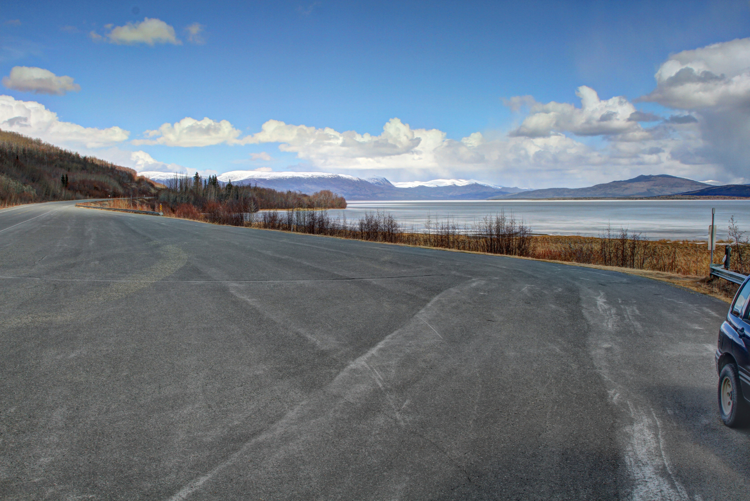 Frozen Dezadeash Lake, Yukon