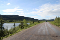 Passing Lower Gnat Lake at Km 465 of the Stewart-Cassiar Highway