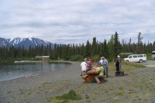 A picnic lunch at Kathleen Lake, Yukon