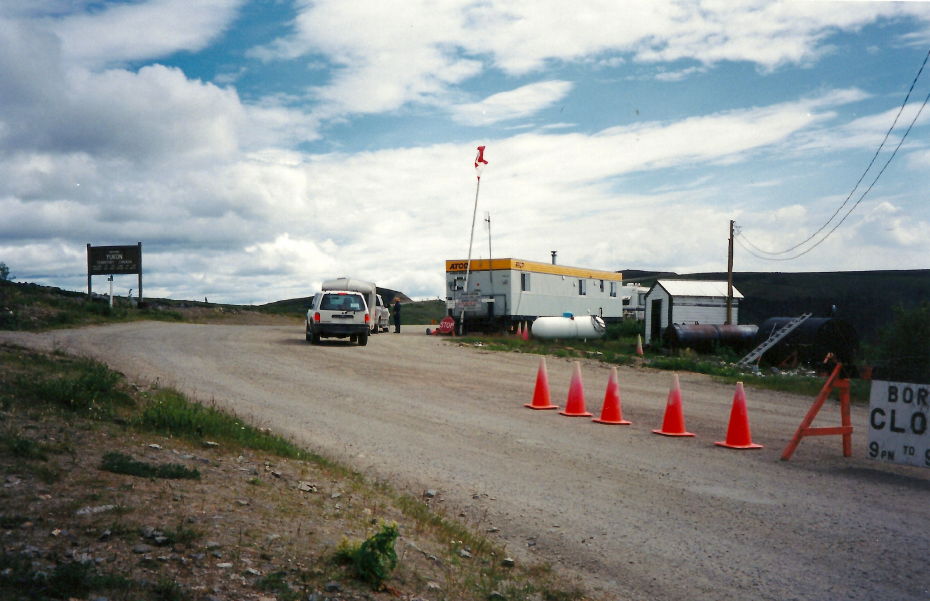 Entering Canada on the Top of the World Highway, Yukon