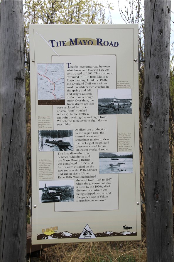 The history of the road from Mayo to Whitehorse