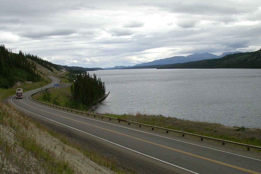 Fox Lake in late August, looking south from about Km 250.