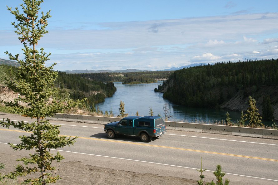 Yukon River from just north of the Takhini River Bridge