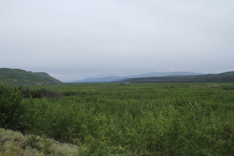 The view south from Km 432 on the North Klondike Highway, Yukon