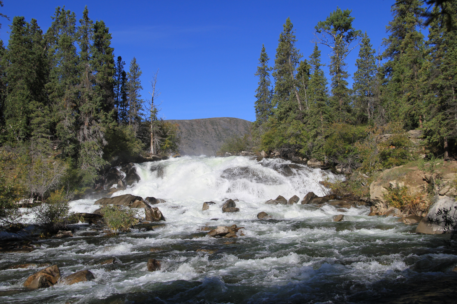 Otter Falls, Yukon, at high flow