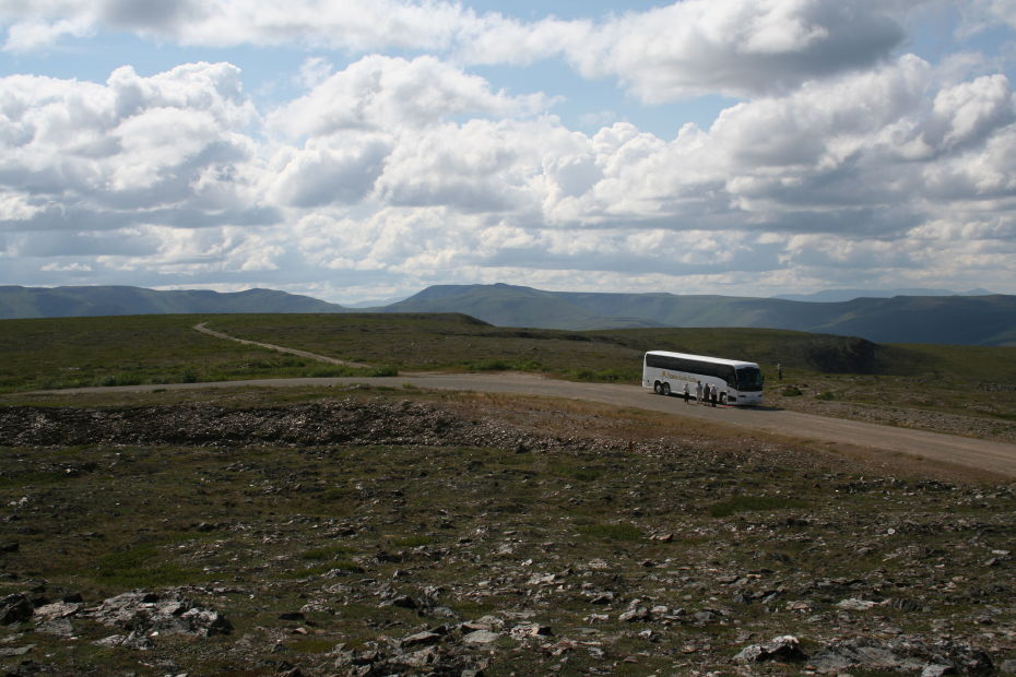The summit of the Top of the World Highway, Yukon