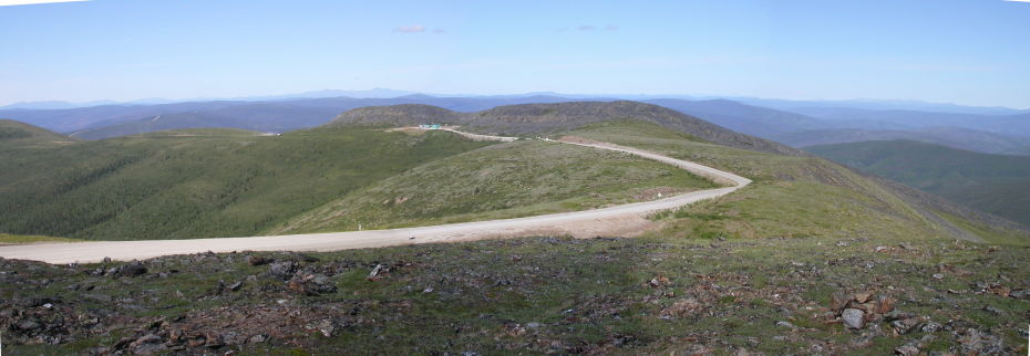 The summit of the Top of the World Highway, Yukon