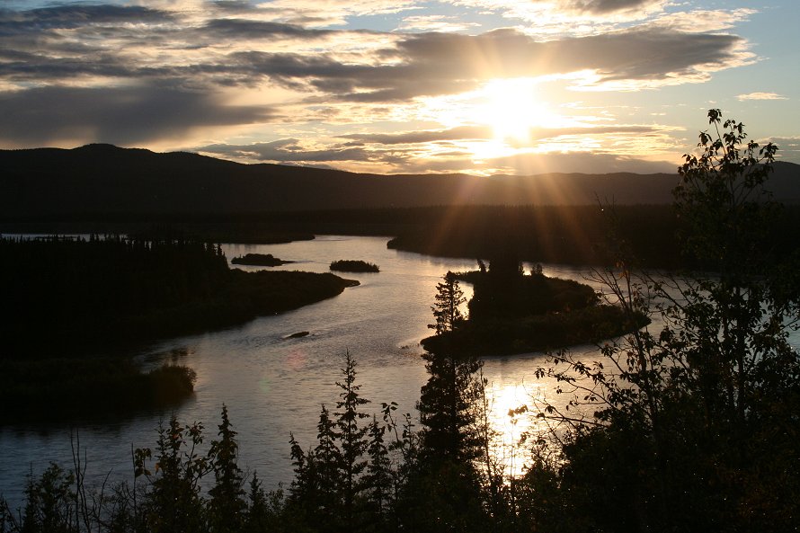 Sunset at Yukon Crossing