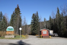 Yukon River Campground at Dawson City, Yukon