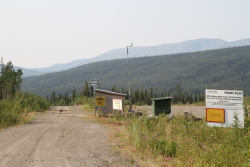 Robert Campbell Highway, Yukon - Km 190.0: Wolverine Mine Road