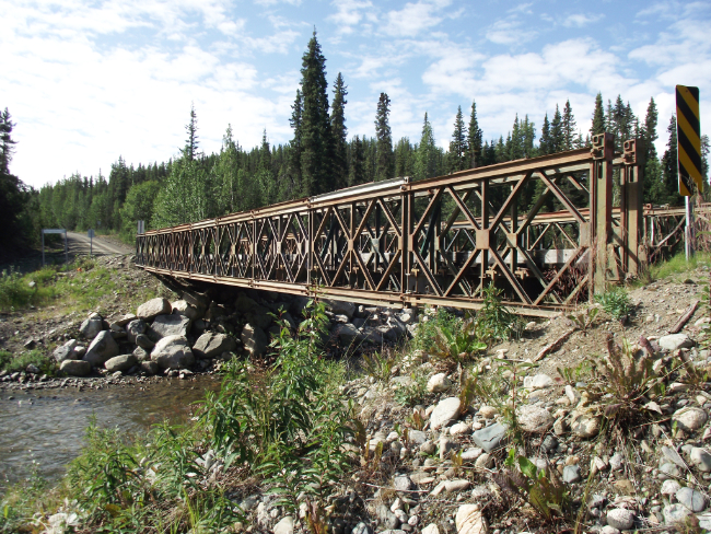 The Evelyn Creek Bailey bridge, Yukon, 2011