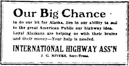 International Highway Association ad, April 1930
