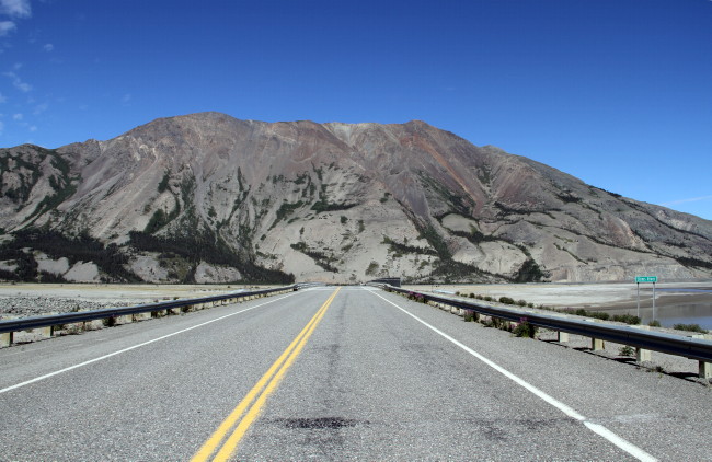 Slims River Bridge in June 2017