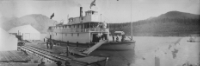 The Yukon River sternwheeler Gleaner in Carcross in 1901