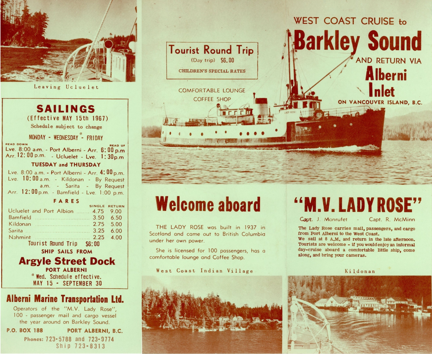 M.V. Lady Rose, 1967
