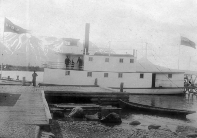 Scotia at Atlin ca. 1899. Peele album #92.