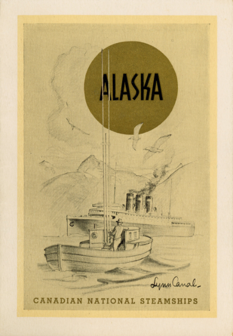 Canadian National Steamship Prince Robert - July 23, 1937 dinner menu