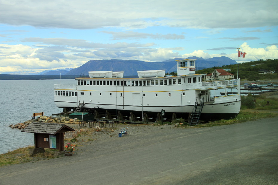 The historic Atlin Lake excursion boat 'Tarahne'