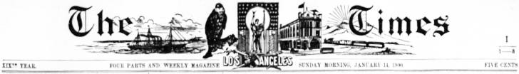 The Los Angeles Times, Sunday Morning, January 14, 1900