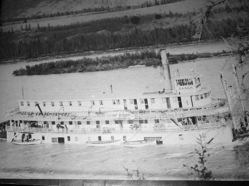 Casca wreck in Rink Rapids, 1936