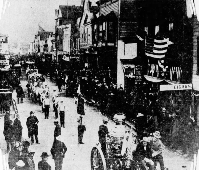 E. A. Hegg photo of Nome on July 4th, 1901