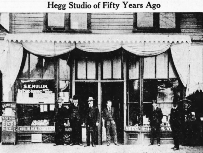 E. A. Hegg's Bellingham area photography studio, ca. 1890