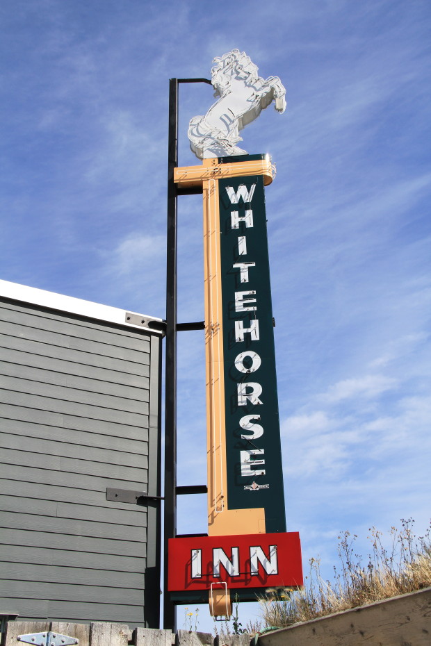 Whitehorse Inn sign at the MacBride Museum